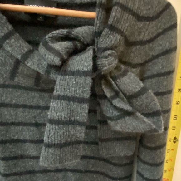 Gray Emporio Armani sweater with black stripes - Picture 5 of 11